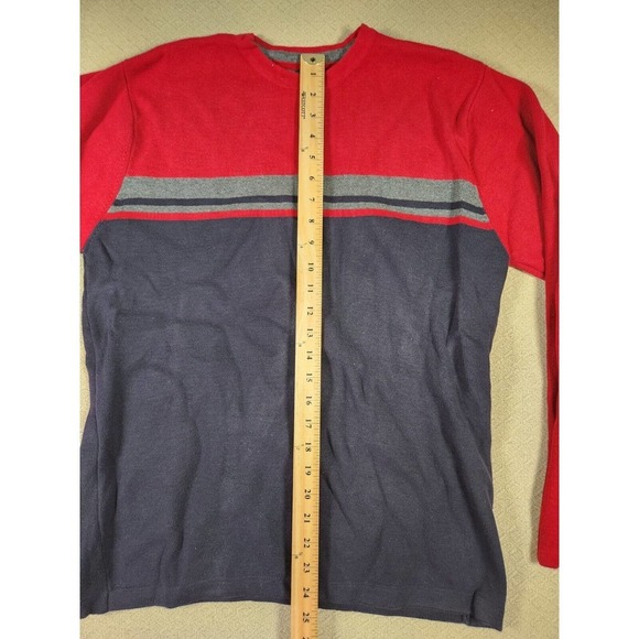 BKE Buckle Sweater Mens Small S Pullover Sweatshirt Crew Neck Red Cotton NWOT - Picture 5 of 12